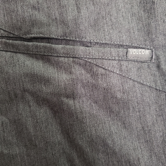 Volcom Shorts Mens 32 Gray Chino Preppy Casual Men's - Picture 10 of 12